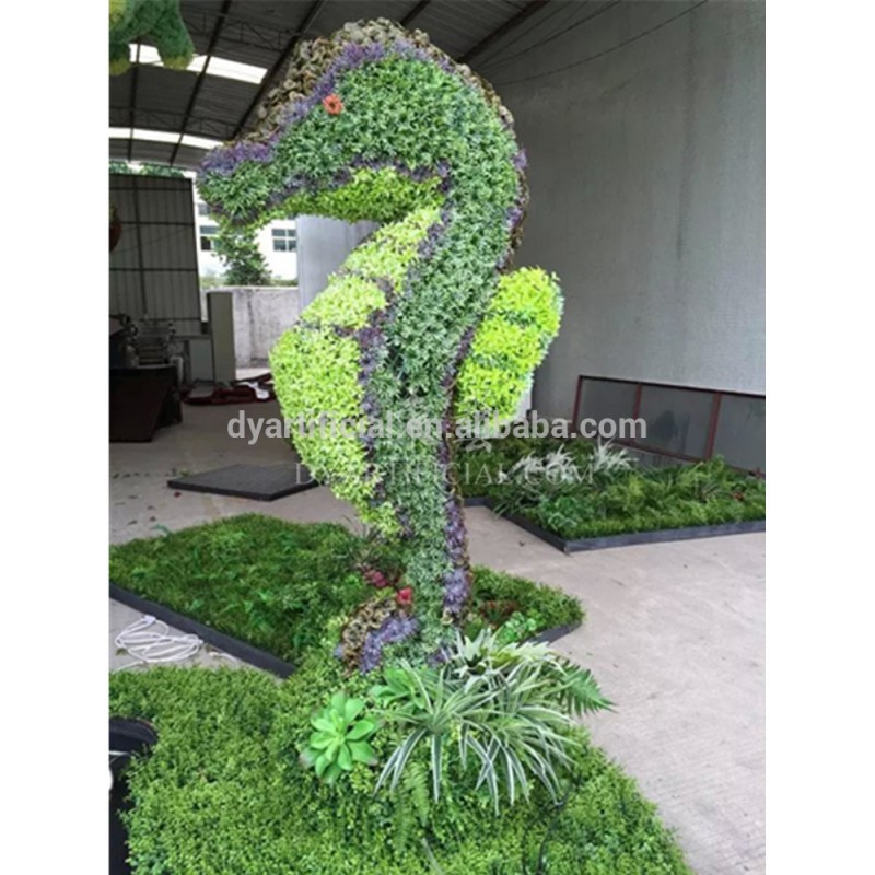 TLB-13金属構造動物形状植物、グリーン草彫刻ドラゴン-その他人工植物問屋・仕入れ・卸・卸売り