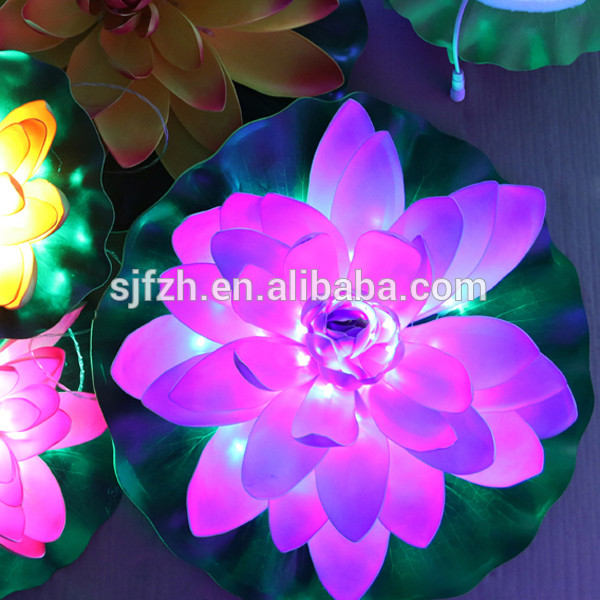 屋外・室内設計主導の蓮の花光、 販売のための美しいled蓮の花-造花問屋・仕入れ・卸・卸売り
