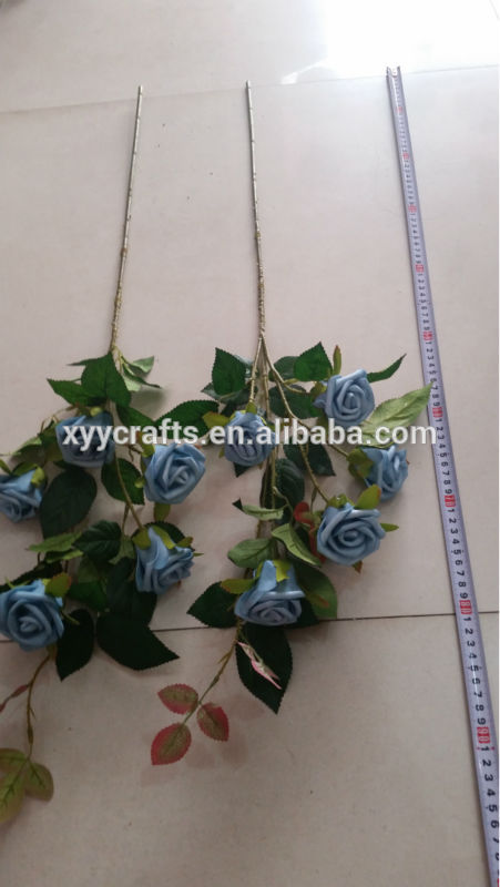 臨沂リアルタッチ青エヴァシングル造花ハンドメイド-造花問屋・仕入れ・卸・卸売り