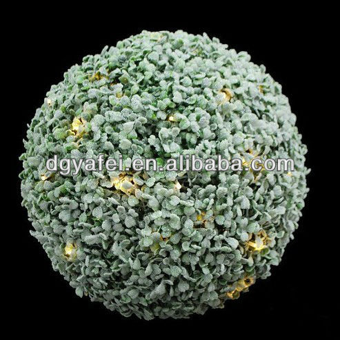 人工芝ボール/装飾的なプラスチック製の人工ツゲの木草のボールを使用しledlight-人工芝問屋・仕入れ・卸・卸売り