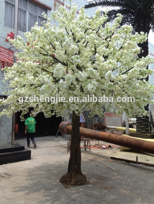 広州結婚式の装飾白い人工桜の木-人工樹木問屋・仕入れ・卸・卸売り