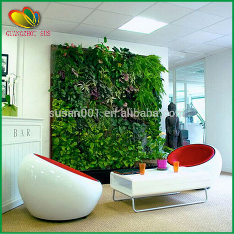 安い人工植物卸売垂直壁のプラスチック壁面緑化システム-人工芝問屋・仕入れ・卸・卸売り