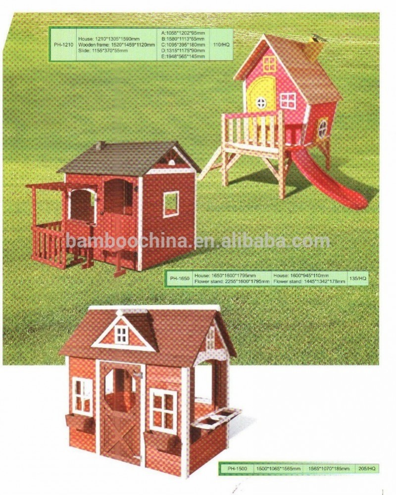 屋外木製のゲームのスライド子供のための子ども劇場-プレイハウス問屋・仕入れ・卸・卸売り