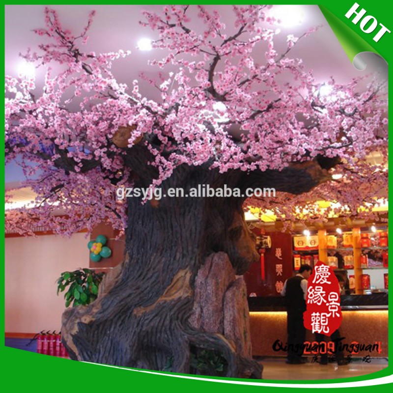 中国広州メーカー卸売人工桃の花のツリー/高模倣桃の木室内装飾のための-人工樹木問屋・仕入れ・卸・卸売り