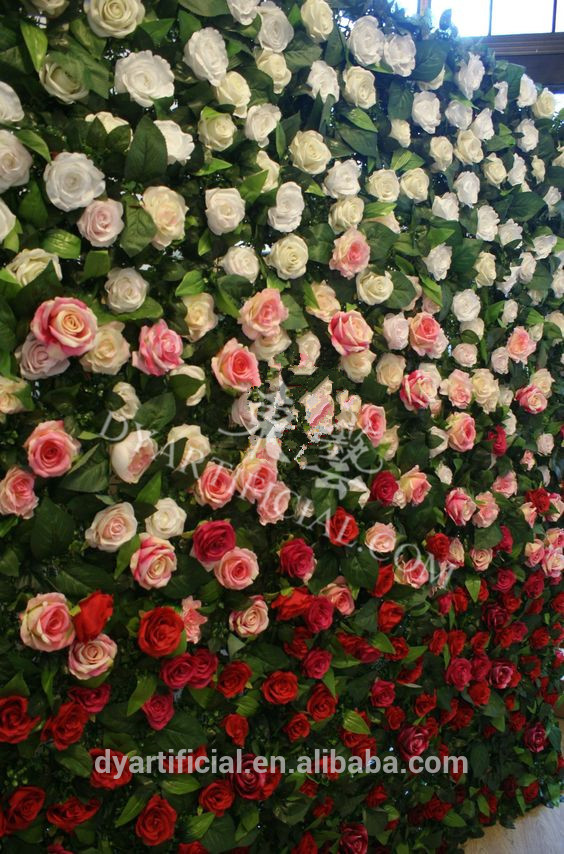 カラフルなデザイン花壁/人工結婚式の花壁用の装飾-人工芝問屋・仕入れ・卸・卸売り