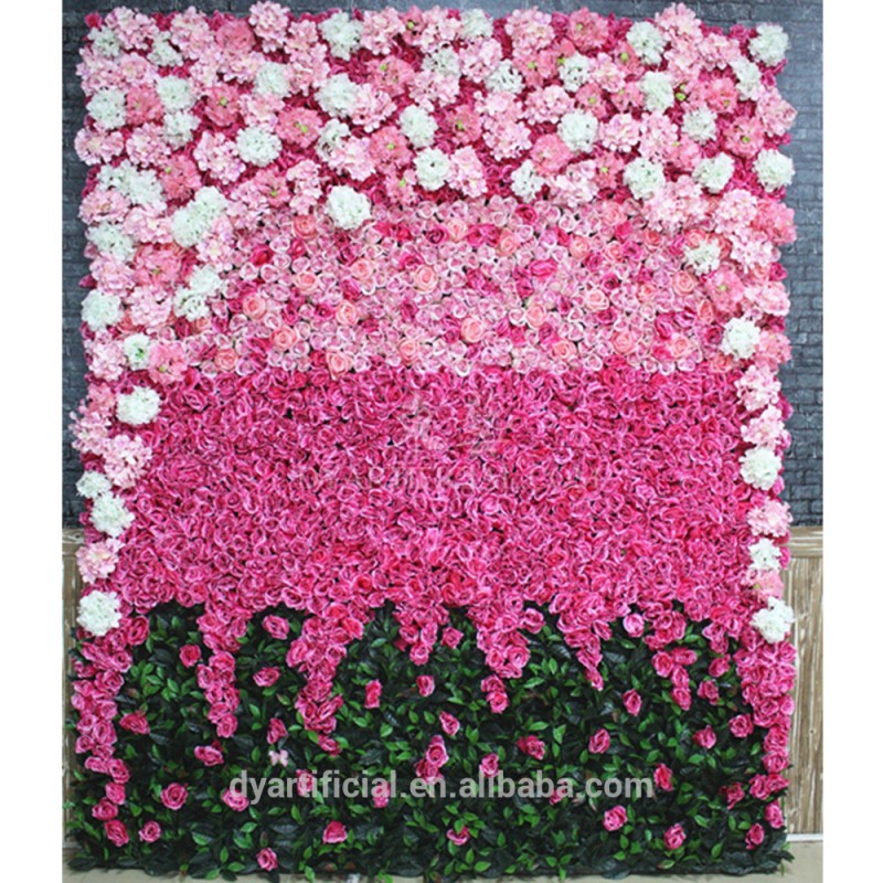 DY053178造花壁用の結婚式の背景装飾-人工芝問屋・仕入れ・卸・卸売り