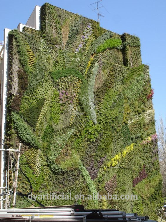 工場デザイン人工植物壁/グリーン壁用屋外装飾-人工芝問屋・仕入れ・卸・卸売り