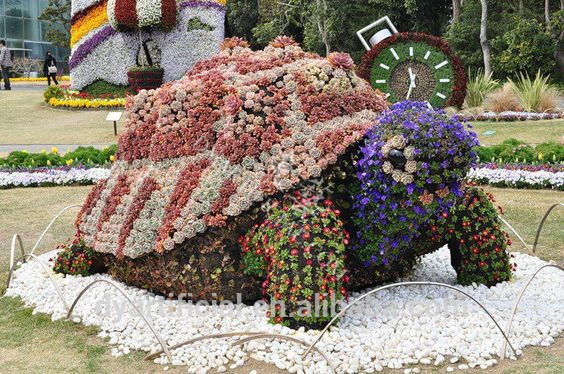 カラフルな亀ガーデン彫像人工トピアリー動物用の装飾-人工芝問屋・仕入れ・卸・卸売り