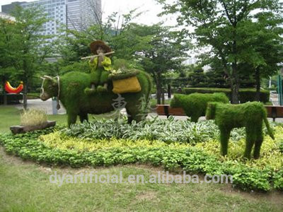 現実的な外観人工植物牛の草の彫刻彫刻用公園ガーデン-人工芝問屋・仕入れ・卸・卸売り