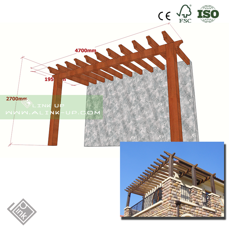 屋外裏庭構造木材プラスチック複合パーゴラ-アーチ、あずまや、パーゴラ、および橋問屋・仕入れ・卸・卸売り