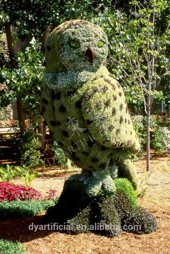 特殊形状フクロウ人工トピアリー動物のための庭の装飾-人工芝問屋・仕入れ・卸・卸売り