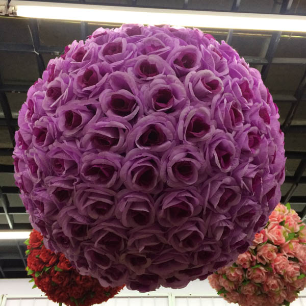 最新デザイン シルク ウェディング フラワー ボール フラワーボールハンギング-造花問屋・仕入れ・卸・卸売り