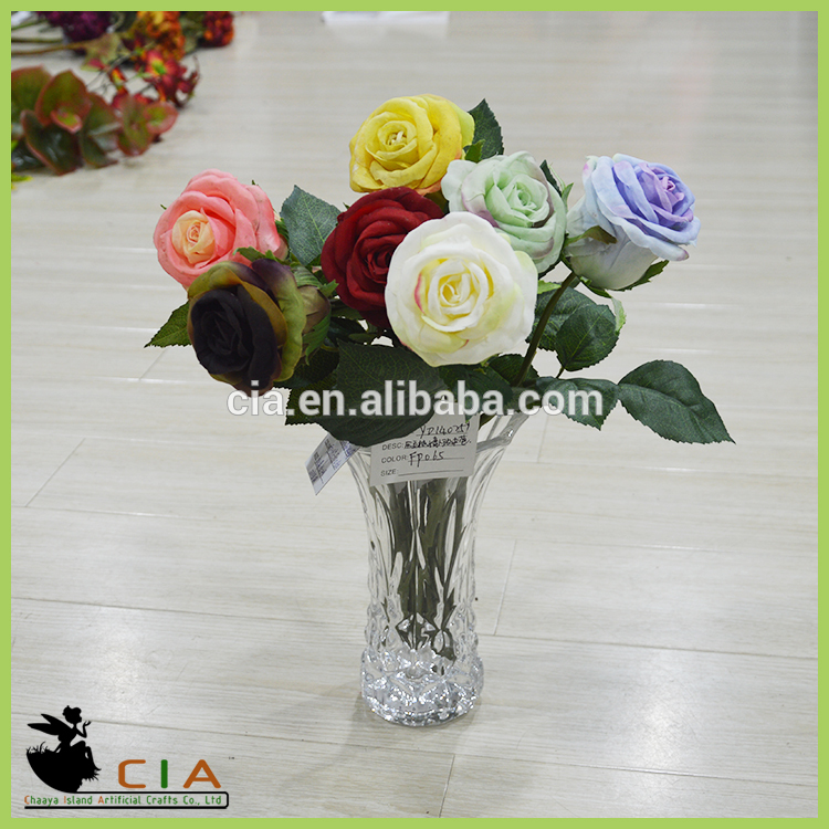熱い販売の単一は花となっています大きなバラの家装飾造花-造花問屋・仕入れ・卸・卸売り