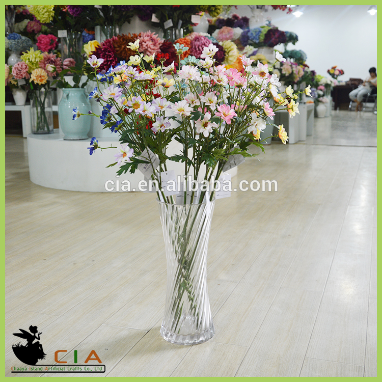 人工菊の絹の花の花赤結婚式の装飾のための-造花問屋・仕入れ・卸・卸売り