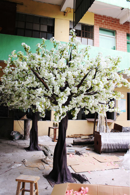 工場製人工的な白い桜の木、 造花のツリー発売-人工樹木問屋・仕入れ・卸・卸売り