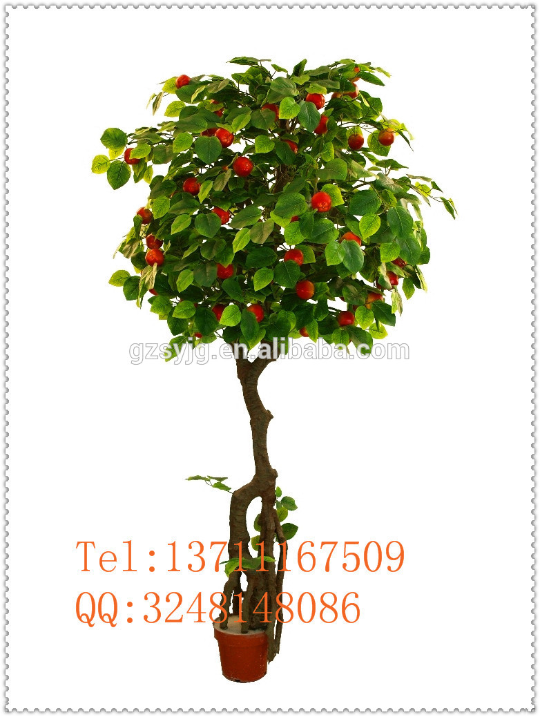 人工的な赤リンゴの木/偽林檎/aplee偽ストア用のツリーの装飾-人工樹木問屋・仕入れ・卸・卸売り