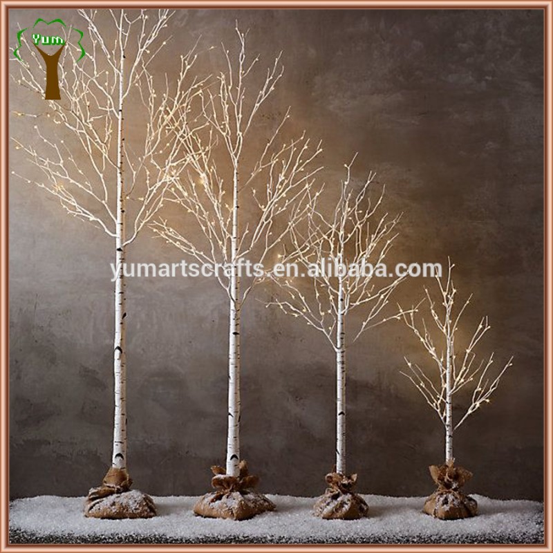 装飾的な人工樺の木led照明-人工樹木問屋・仕入れ・卸・卸売り