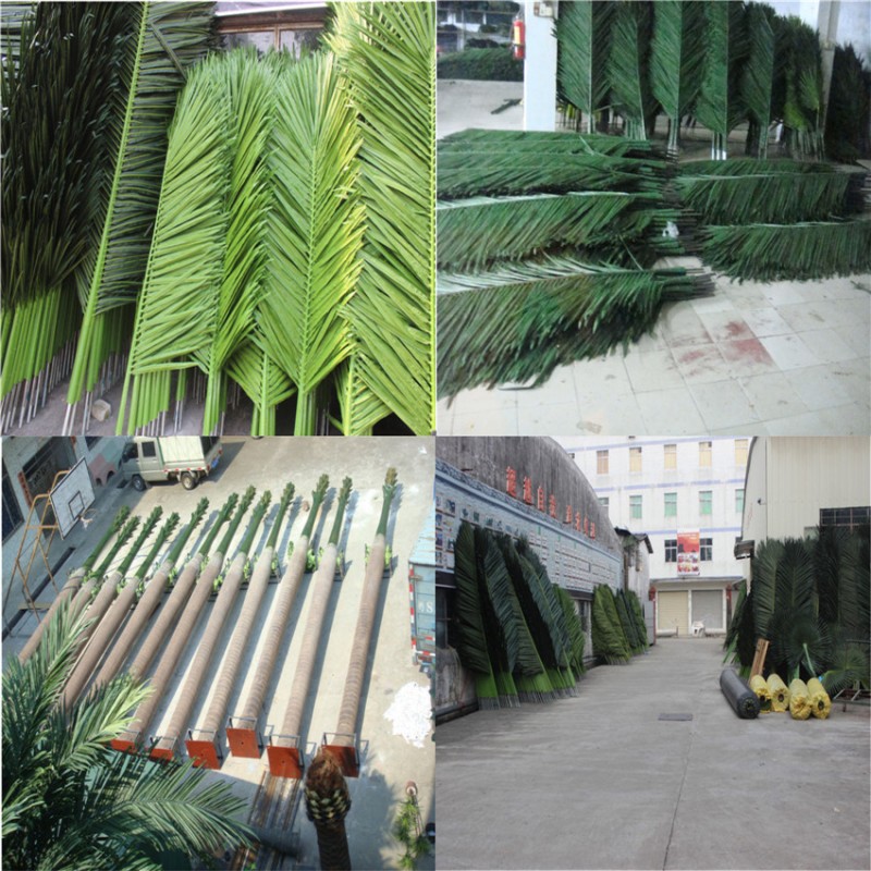 屋外プラスチック枝ガーデン装飾人工ヤシの葉-人工樹木問屋・仕入れ・卸・卸売り