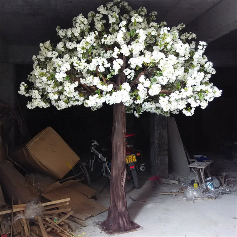 人工的な白い桜の木、 偽の花のツリー-人工樹木問屋・仕入れ・卸・卸売り