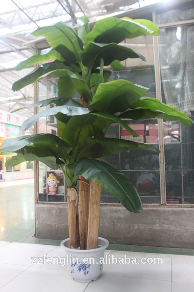 工場卸売熱い販売の人工2.5mbannanはして装飾的なプラスチック製の人工的なバナナの木大の販売のための木-人工樹木問屋・仕入れ・卸・卸売り