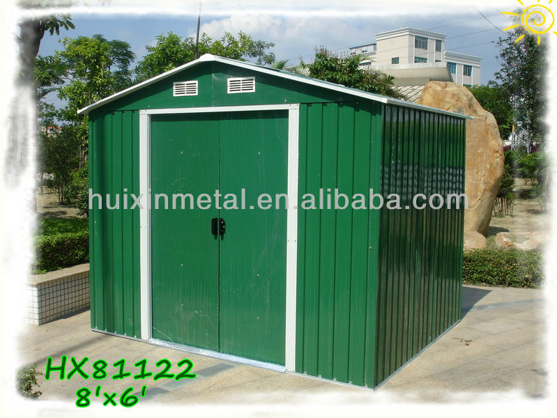 簡単な組み立ての庭は、 中国から作られたhx81122金属シート-物置、貯蔵室問屋・仕入れ・卸・卸売り
