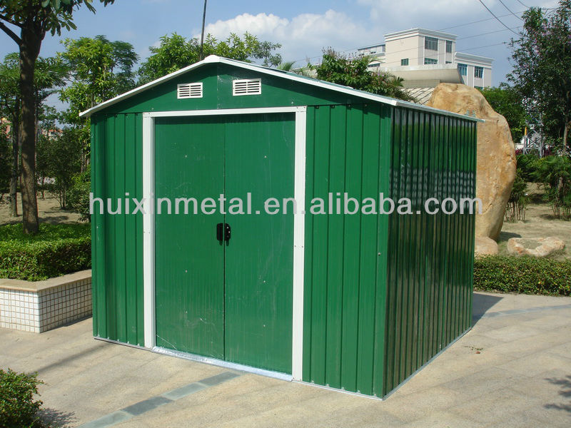カラー鋼板プレハブ2015使用される金属の庭の物置倉庫hx81220/hx81120シリーズ-物置、貯蔵室問屋・仕入れ・卸・卸売り