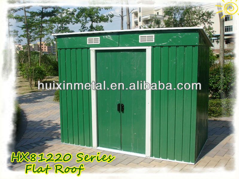 ガーデンツール簡単ストア6x4hx81222平らな屋根の金属小屋-物置、貯蔵室問屋・仕入れ・卸・卸売り