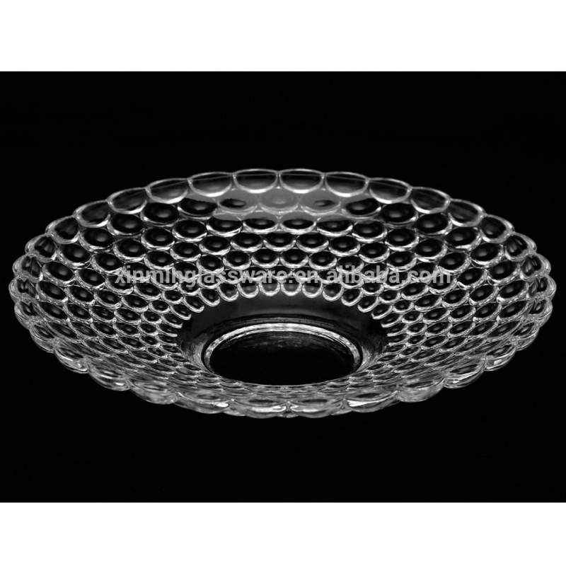 機械製ボールガラスフルーツプレート工場卸売、結婚式高品質ガラス板クリエイティブ製品-皿類問屋・仕入れ・卸・卸売り