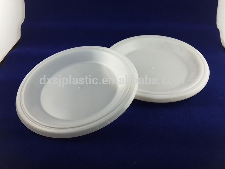エレガントな白い安い再利用可能なハードppのプラスチック使い捨てプレート-皿類問屋・仕入れ・卸・卸売り