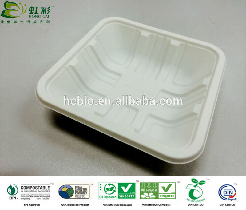 中国タピオカ澱粉生分解性プラスチックトレイ-食器セット問屋・仕入れ・卸・卸売り