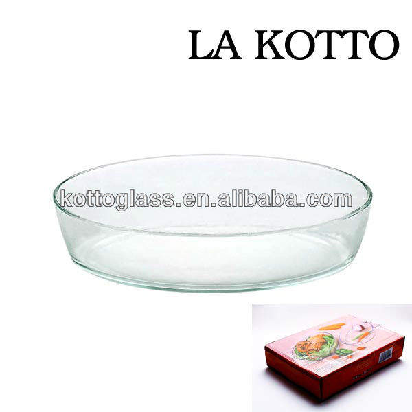2.4lホウケイ酸ガラス耐熱皿、 強化耐熱皿で楕円形で3サイズ-皿類問屋・仕入れ・卸・卸売り
