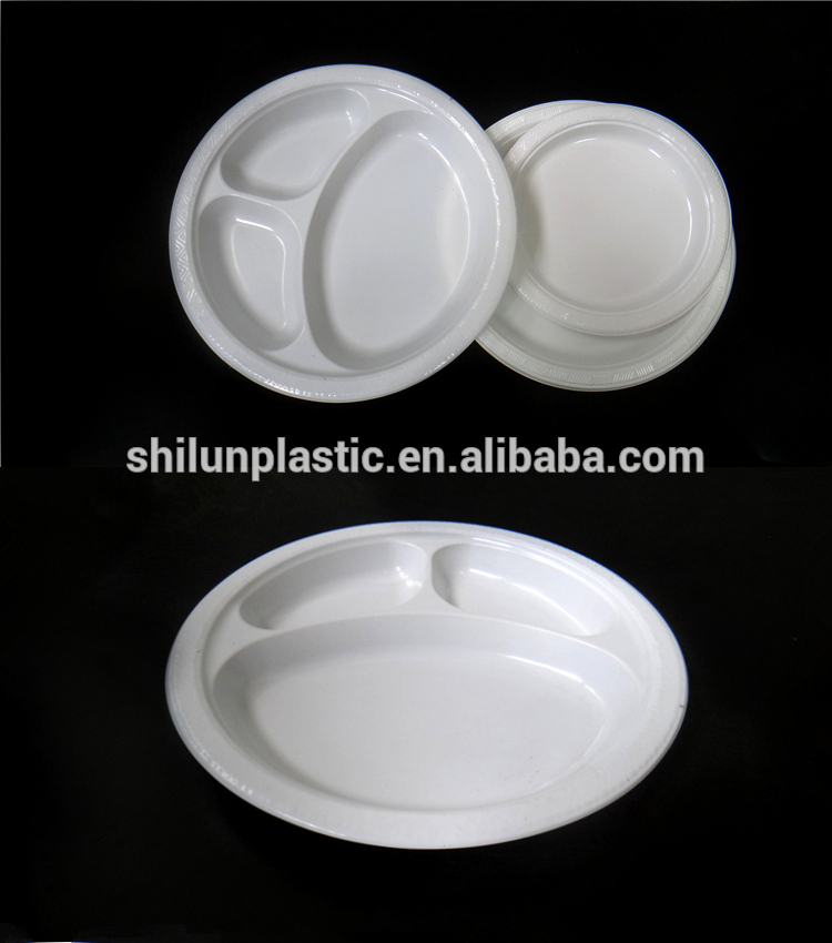 白10 '3分周器ps素材使い捨て プラスチック板で着色さ れ た-皿類問屋・仕入れ・卸・卸売り