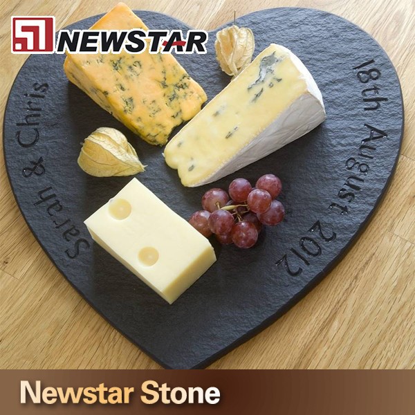 ニュースター卸売高品質の黒いスレートのチーズボード-皿類問屋・仕入れ・卸・卸売り