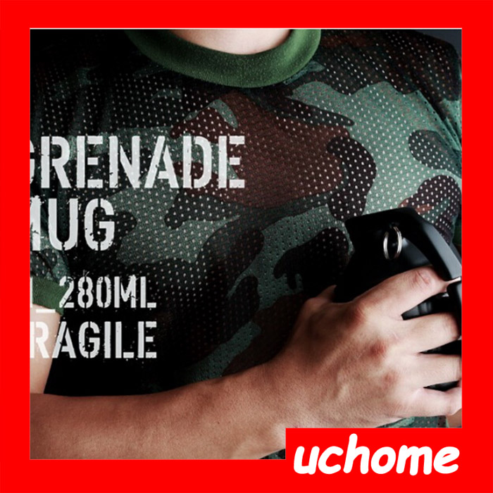 Uchome熱い販売ノベルティ手榴弾形状デザインカップ/軍事ファンステンレスステル手榴弾マグ-マグカップ問屋・仕入れ・卸・卸売り