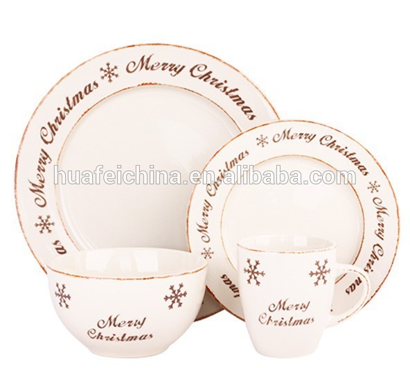 Housewholeクリスマスディナーセットporcelainmerryクリスマス16ピースディナーsetchristmasデザイン磁器16ピース食器-食器セット問屋・仕入れ・卸・卸売り