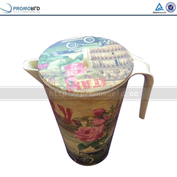 エコ- にやさしい竹繊維茶飲料水ジャグと蓋付きのサイドハンドル-ポット、やかん問屋・仕入れ・卸・卸売り