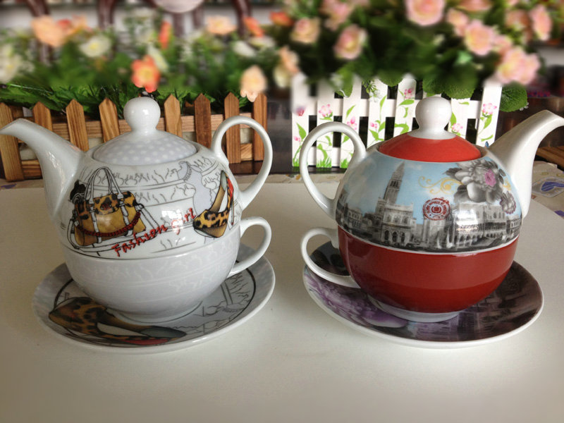 お茶のポットとカップのセット、 一人のために設定され茶、 セラミックお茶のポット-ポット、やかん問屋・仕入れ・卸・卸売り
