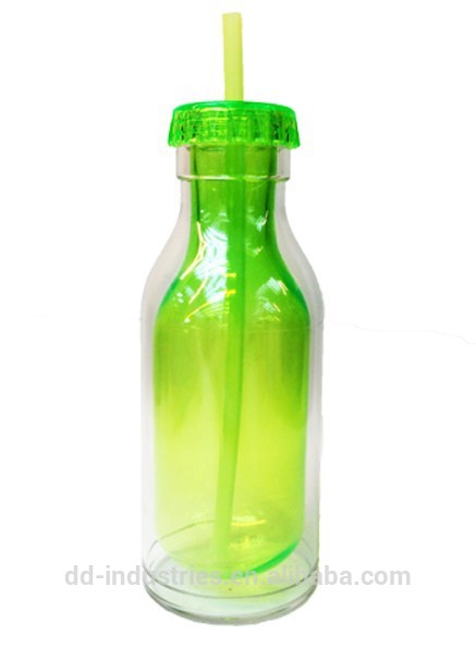 プラスチック製のダブルウォール350mlソーダボトル-水筒問屋・仕入れ・卸・卸売り