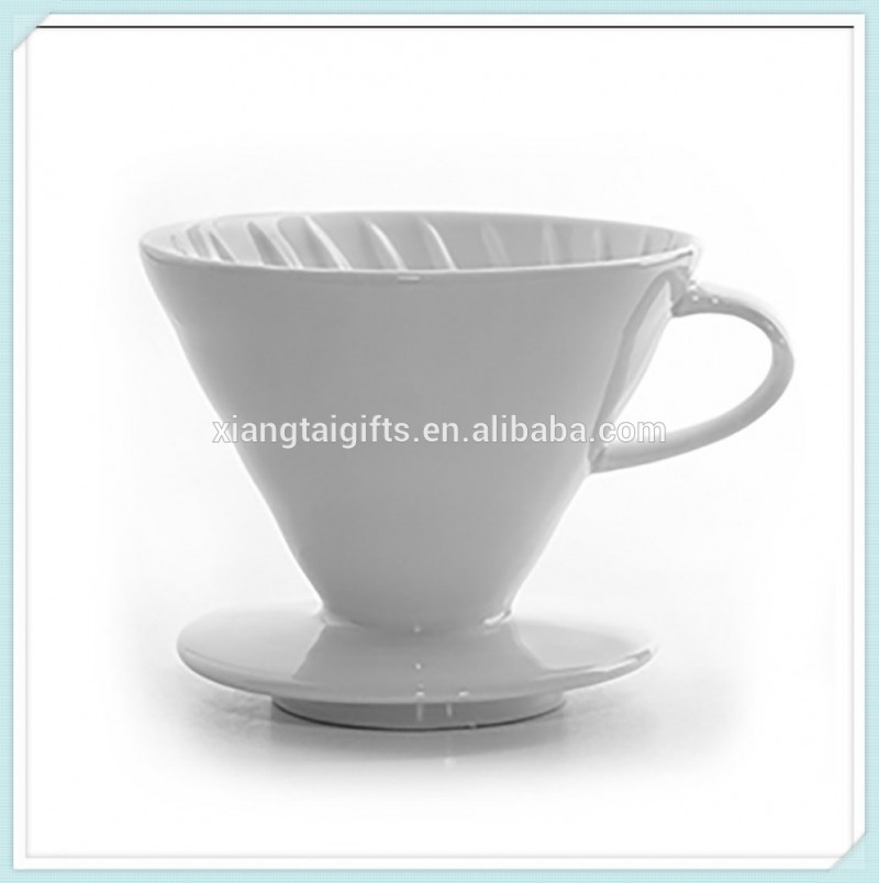 高品質の白セラミックコーヒードリッパー-コーヒーセット、ティーセット問屋・仕入れ・卸・卸売り