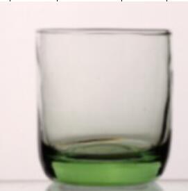 8オンスグリーンボトム冷水とジュースカップガラス、セットの6ピース、任意の色スプレー-コーヒーセット、ティーセット問屋・仕入れ・卸・卸売り