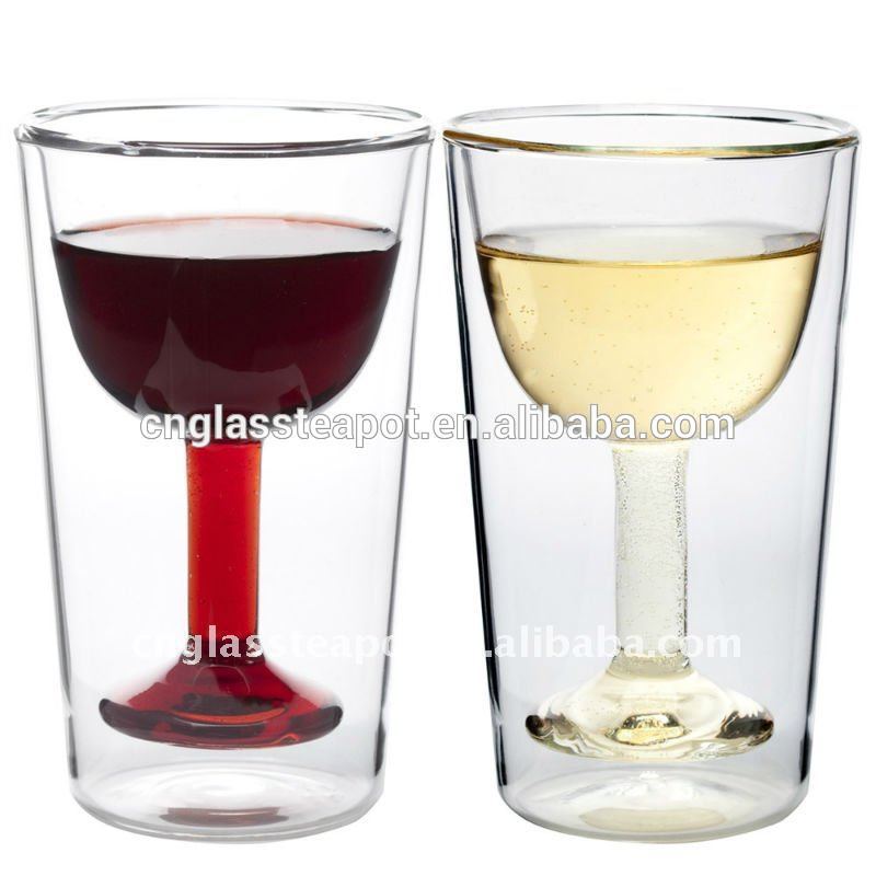 二重壁のシャンパンワインの飲みガラス-コーヒーセット、ティーセット問屋・仕入れ・卸・卸売り