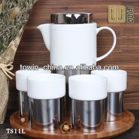 トルココーヒーのセット持ち手竹磁器プレート-コーヒーセット、ティーセット問屋・仕入れ・卸・卸売り