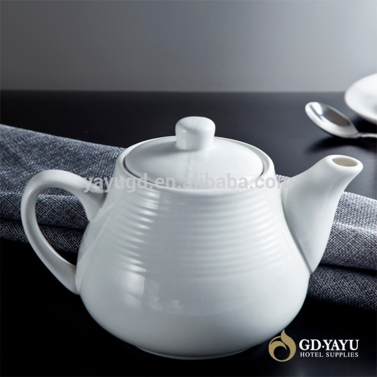 熱い販売モダン スタイル磁器ティーポット で ストライプ用レストラン や ホテル-問屋・仕入れ・卸・卸売り