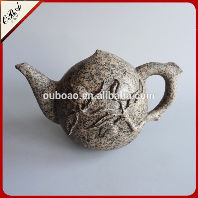 Ouboao卸売桃形状麦飯石ティーポット/コーヒーポット-コーヒーセット、ティーセット問屋・仕入れ・卸・卸売り