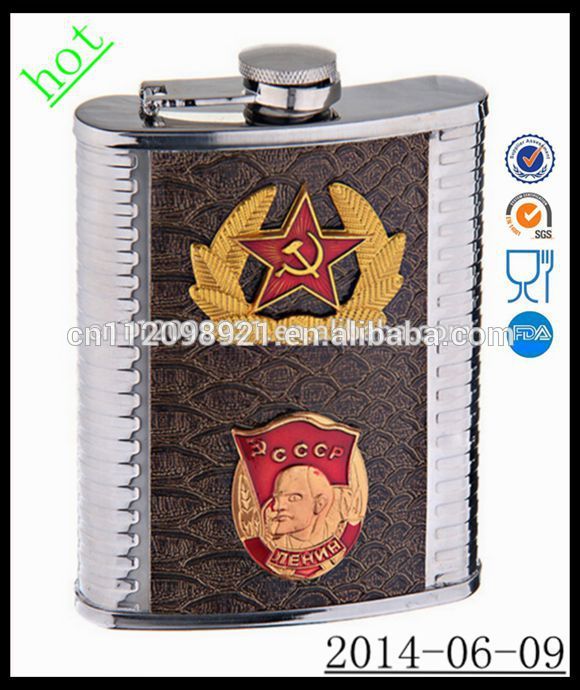 「愛国の乱』 ウィスキーフラスコゲストのためのための誕生日プレゼント/革のワインのキャリア-スキットル問屋・仕入れ・卸・卸売り