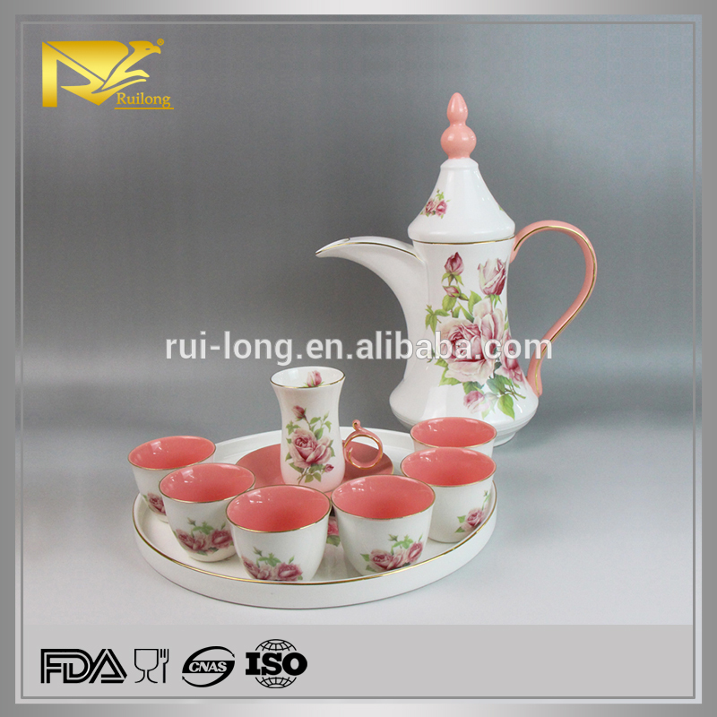 アラビア中国磁器ティーカップセット、 日本茶カップセット、 トルコの紅茶セット磁器-コーヒーセット、ティーセット問屋・仕入れ・卸・卸売り