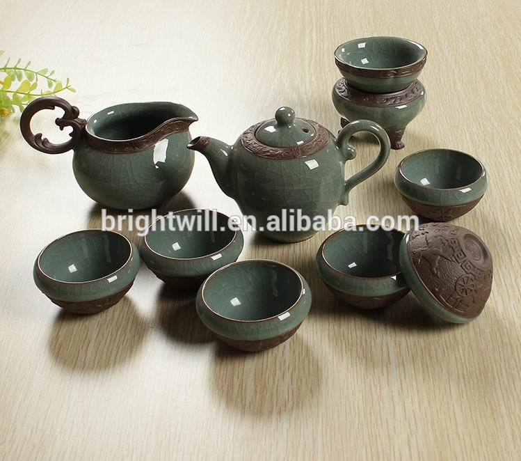 新しいスタイル2014年セラミックスティーセット、 中国の伝統的な有名なお茶のセット。 kongfuティーセット-コーヒーセット、ティーセット問屋・仕入れ・卸・卸売り