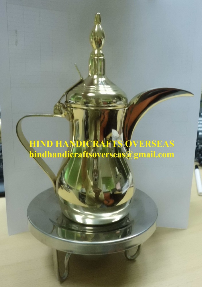 真鍮アラビアdallah茶コーヒーポットメーカーからインド-コーヒーセット、ティーセット問屋・仕入れ・卸・卸売り