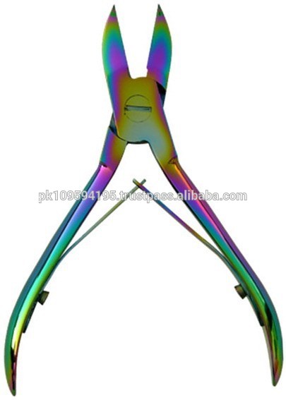 手や足爪カッター、ネイルニッパー、爪切りマルチ注入色06/ネイルカッター/美容 楽器問屋・仕入れ・卸・卸売り