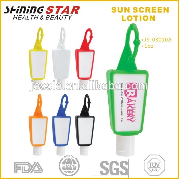 人気のウォーターjs-03010a耐性30mlspf50シリコンホルダー付き日焼け止めクリーム問屋・仕入れ・卸・卸売り